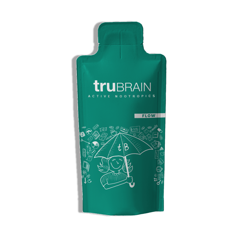 A 1oz nootropic drink from TruBrain - the Mellow formula