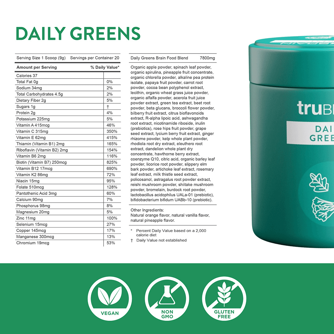 List of ingredients 75 powerhouse nutrition filled plant-based organic one scoop to replace your supplements